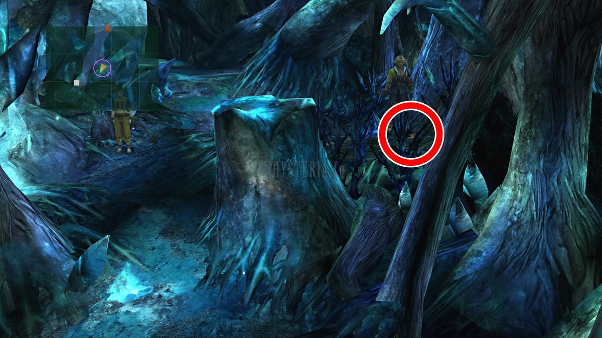 Emplacement de l'Amorce Al Bhed #15 — Bois de Macalania