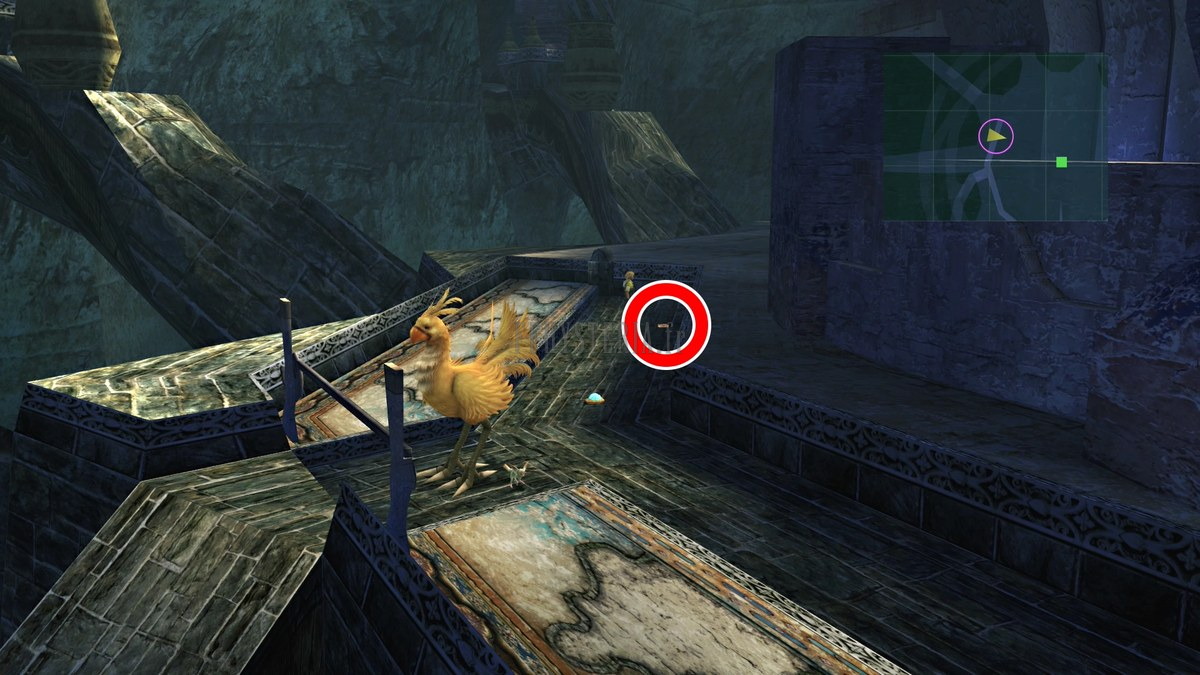 Emplacement de l'Amorce Al Bhed #24 — Temple de Remiem