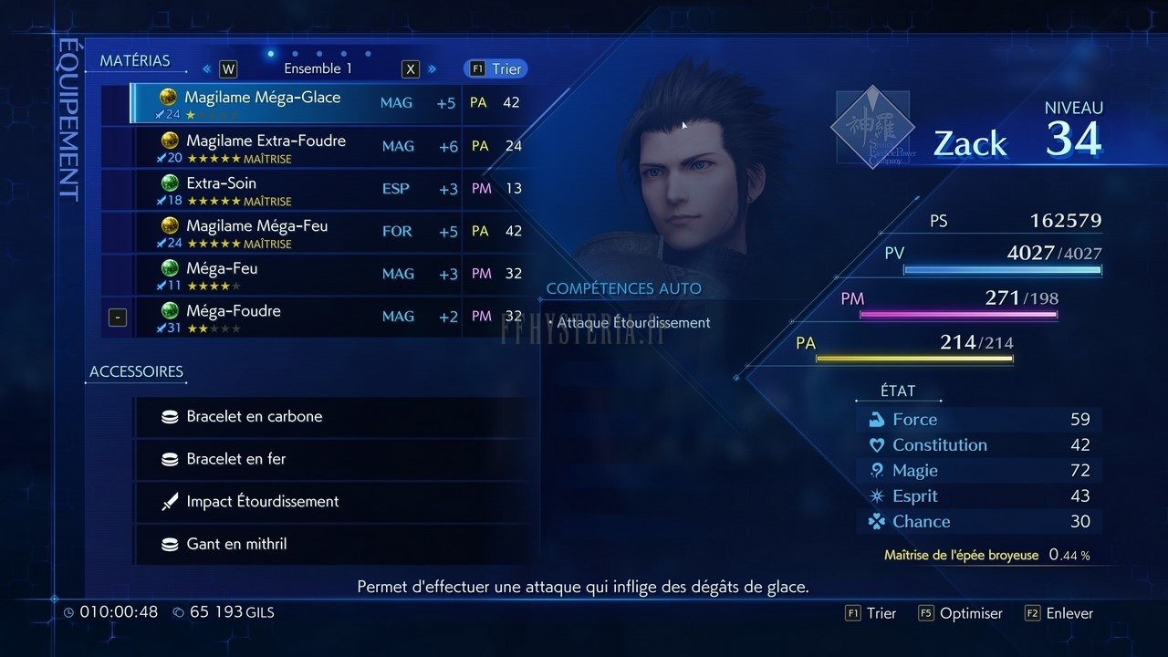Crisis Core — Les accessoires se cumulent — vraiment