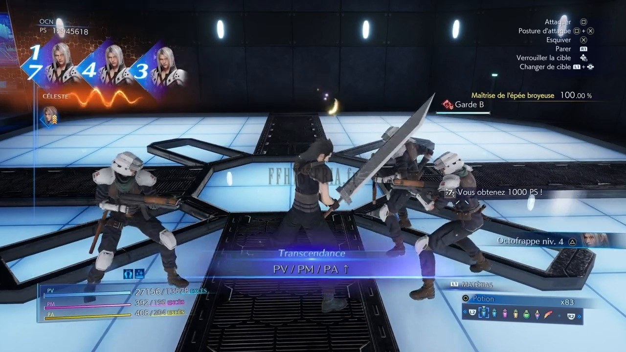 Crisis Core — Le Chapeau à Plumes et les gains triplés