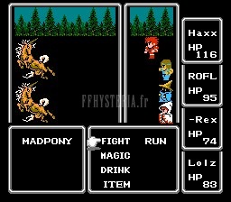 FF I — Battle scene