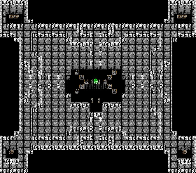L'intérieur du Temple du Chaos, un couloir unique jusqu'au boss