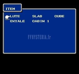 FF I — FF nes item menu