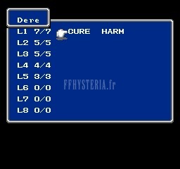FF I — FF nes magic menu