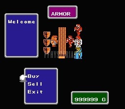 FF I — Ffi nes armor shop