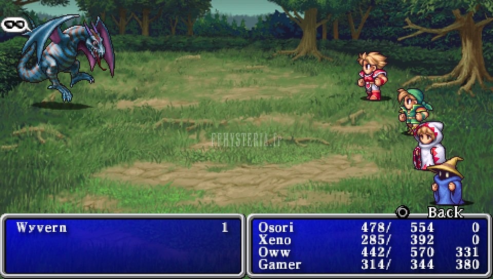 FF I — Ffi PSP blind status