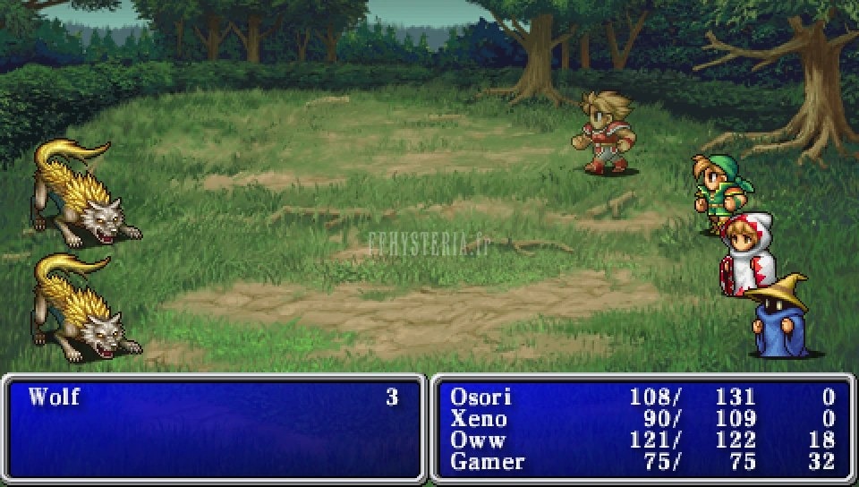 FF I — Ffi PSP invis status