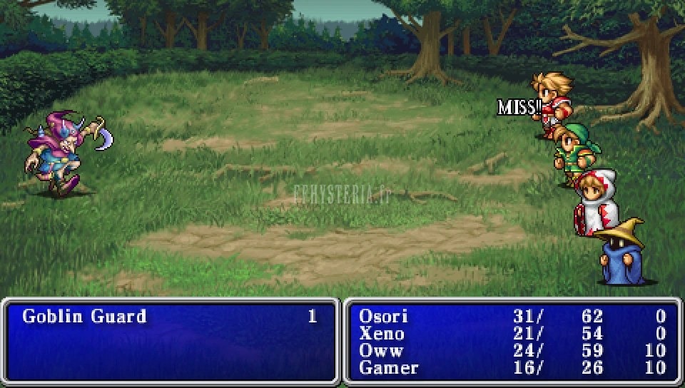 FF I — Ffi PSP miss