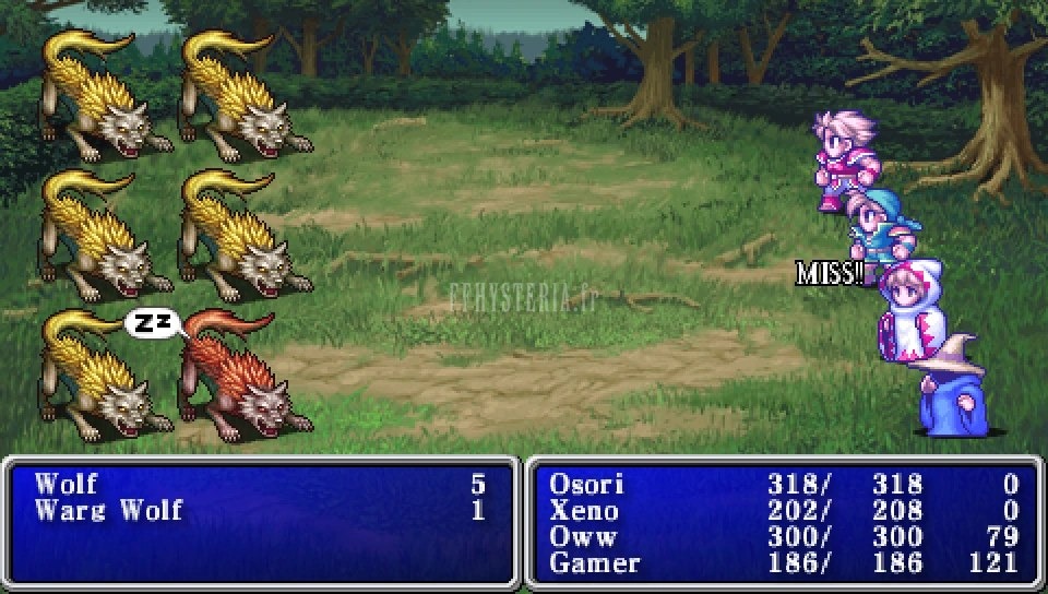 FF I — Ffi PSP nulfrost status