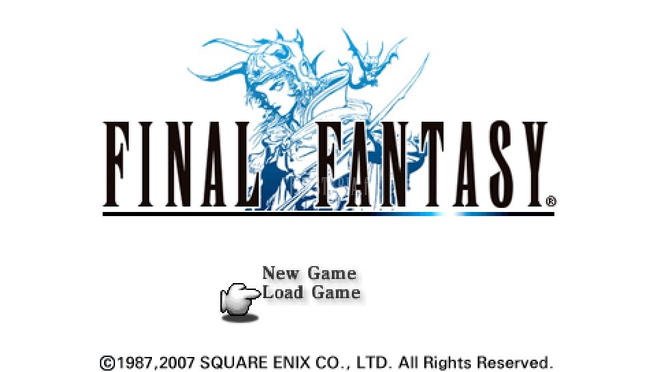 FF I — Ffi PSP title screen