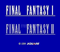 FF I — Final fantasy i ii title screen