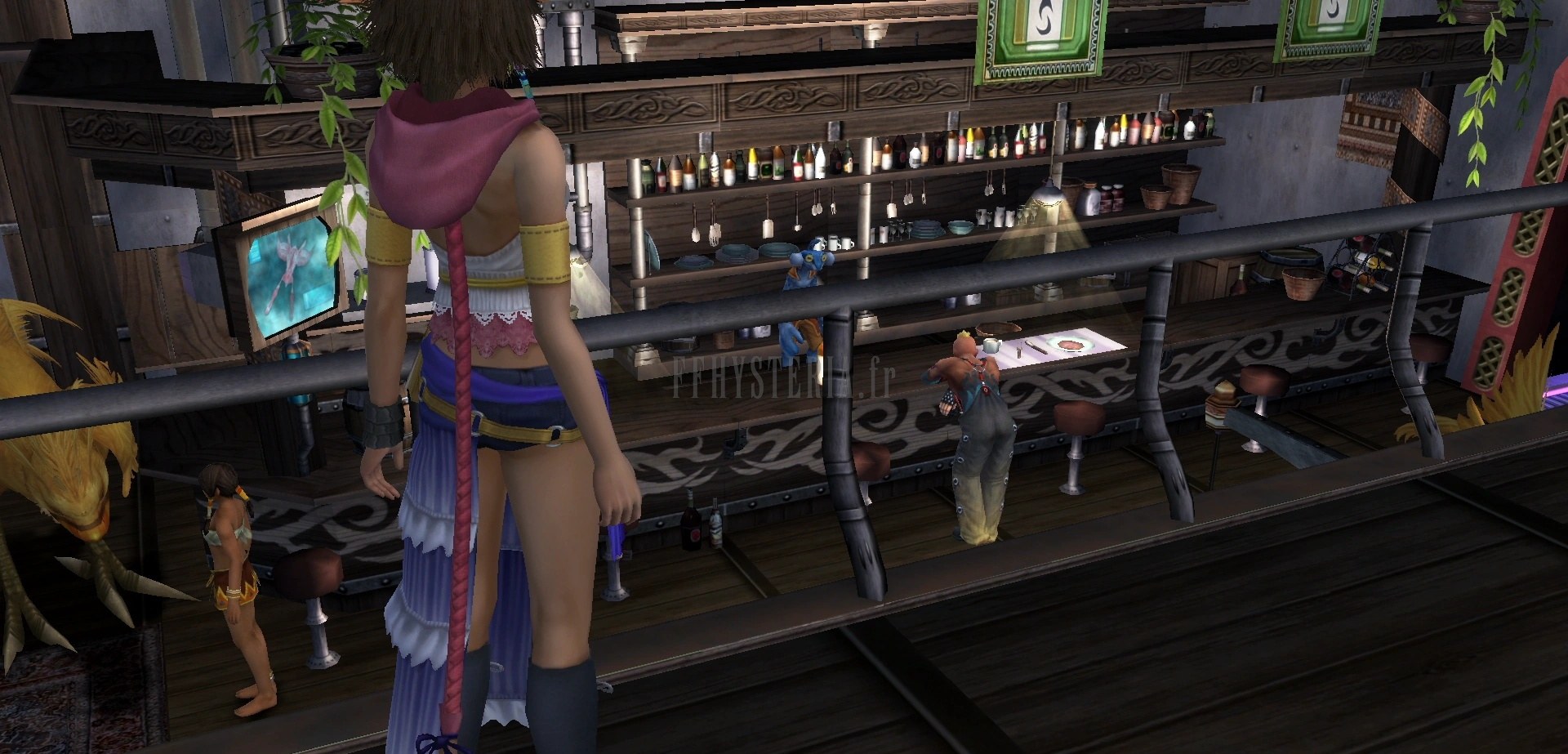 La cabine du Celsius, ou l'on épuise les dialogues de Frangin, Paine, Rikku et Shinra