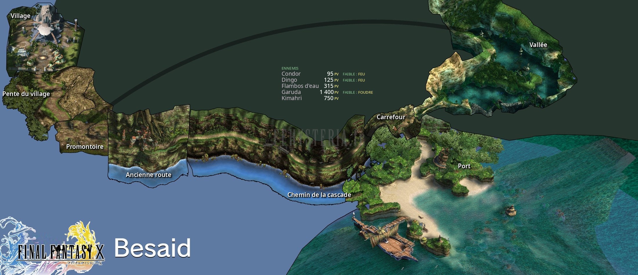 Carte de la zone — Île de Besaid