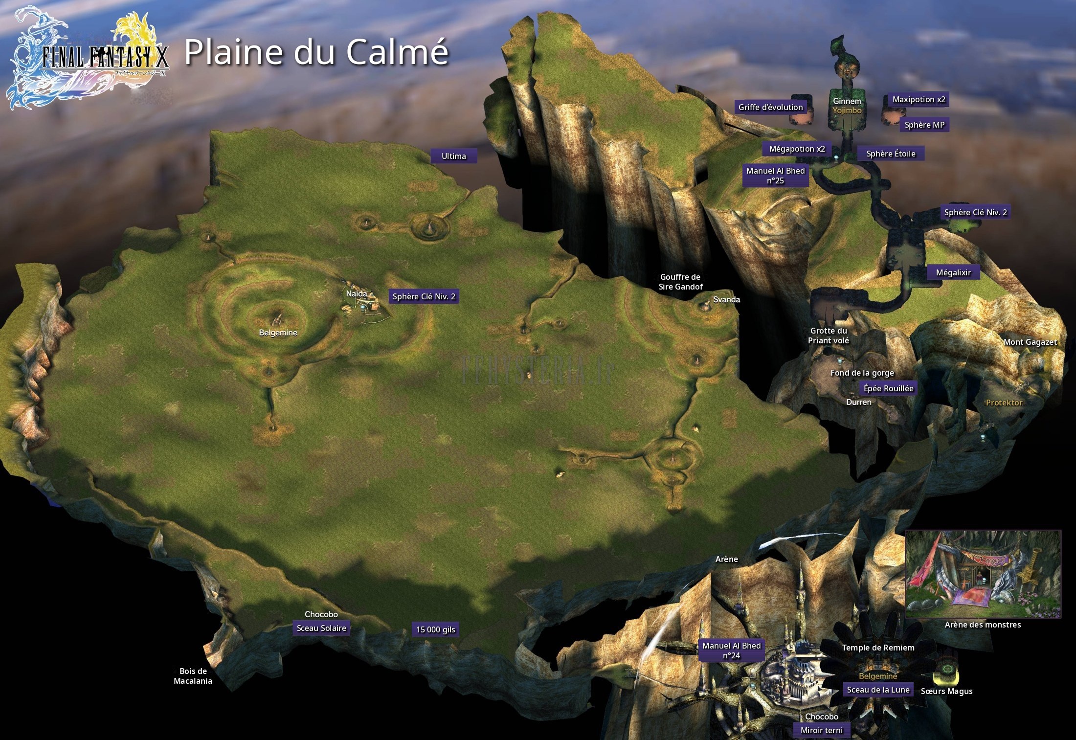 Carte de la zone — Plaine du Calmé (Plaine Félicité)