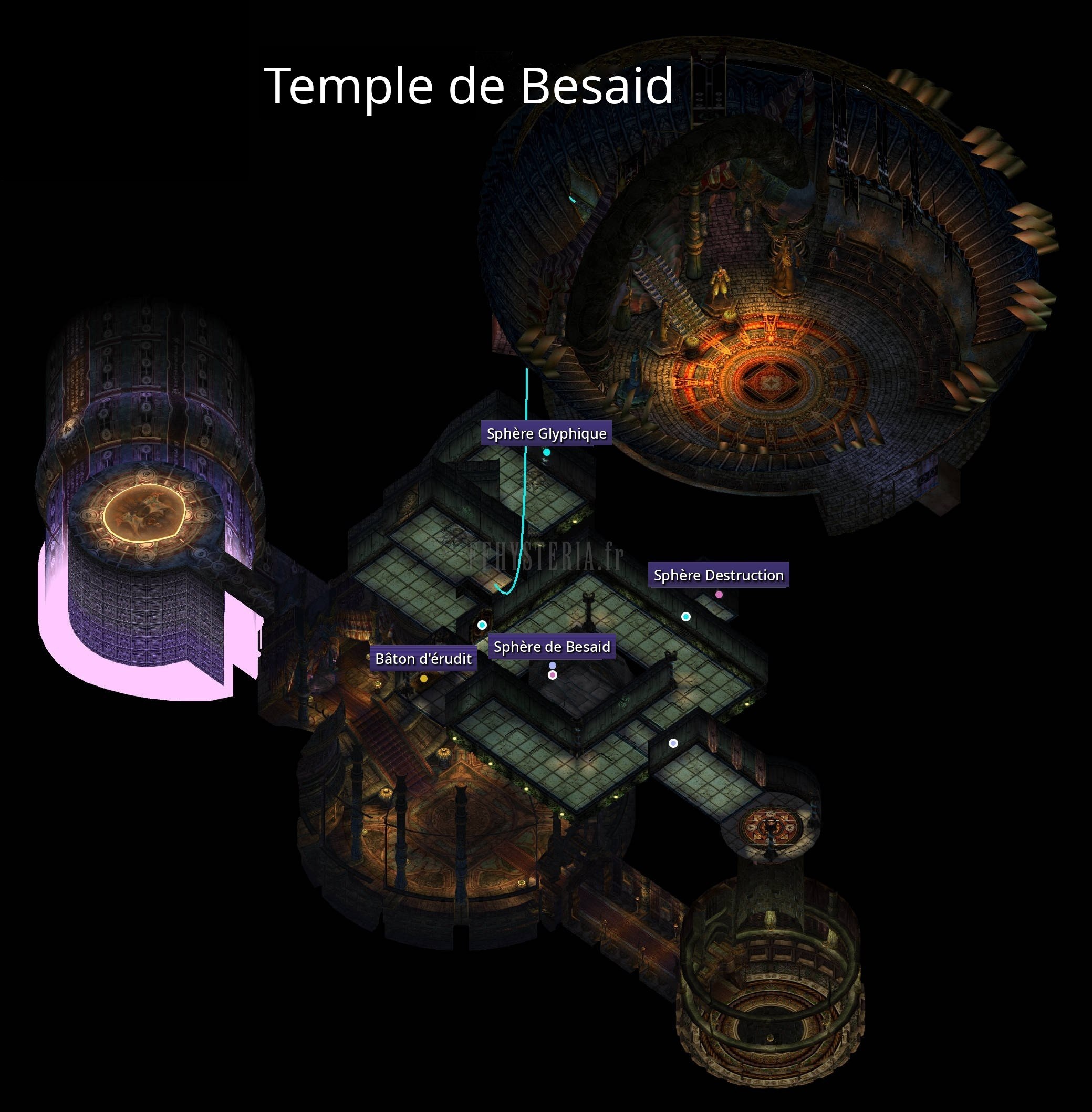 Carte de la zone — Temple de Besaid