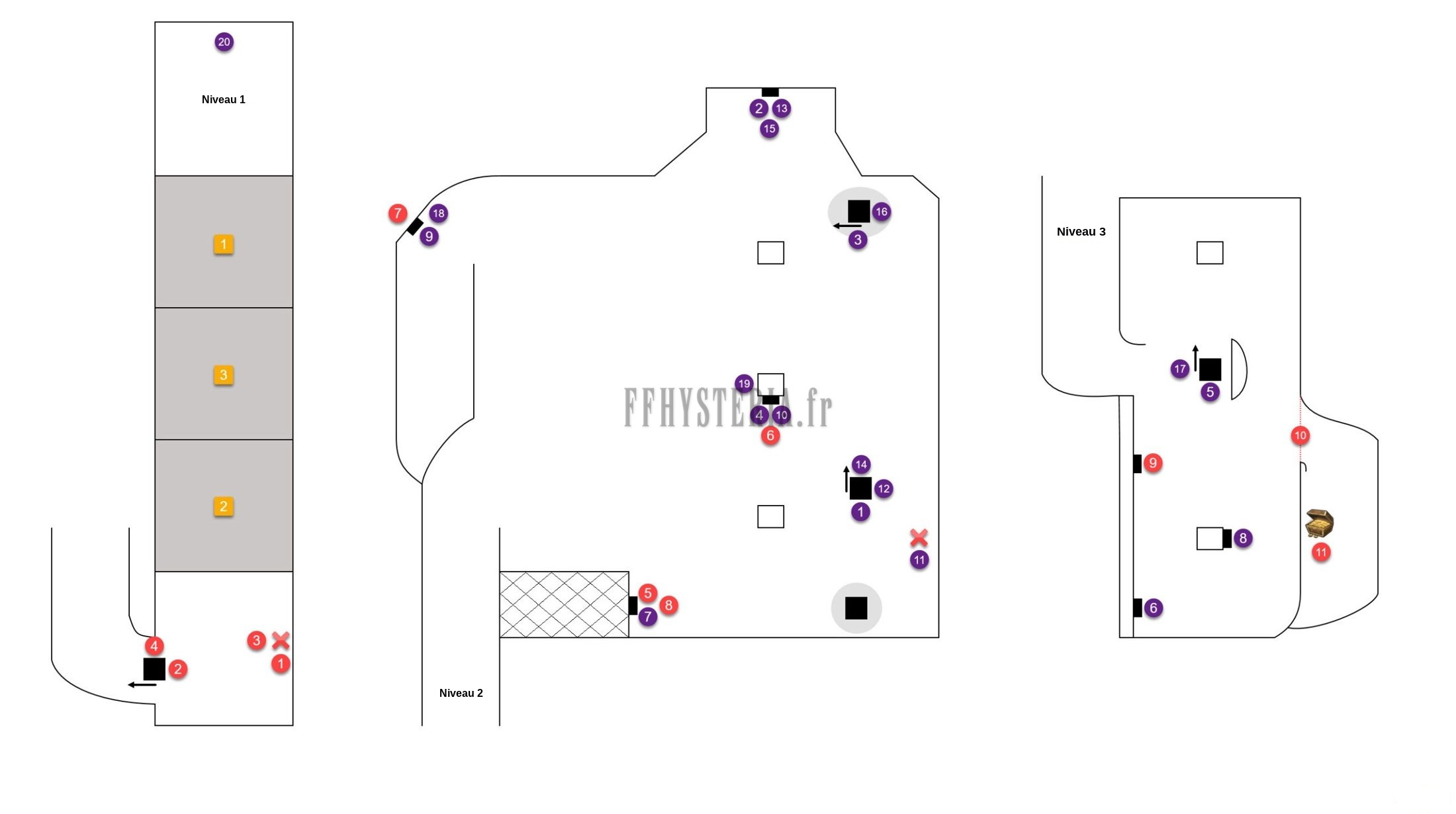 Carte de la zone — Temple de Macalania