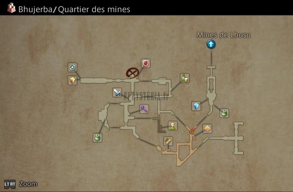 Carte de la zone — Bhujerba
