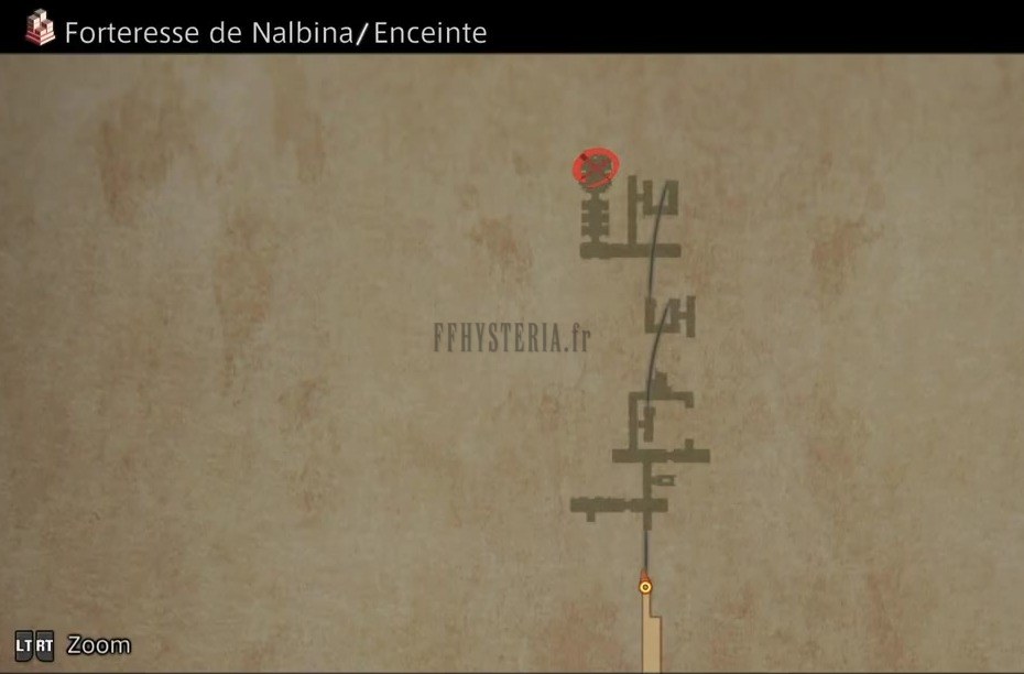 Carte de la zone — Forteresse de Nalbina