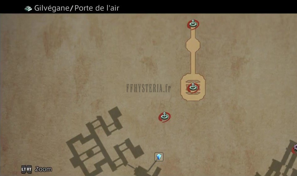 Carte de la zone — Gilvégane