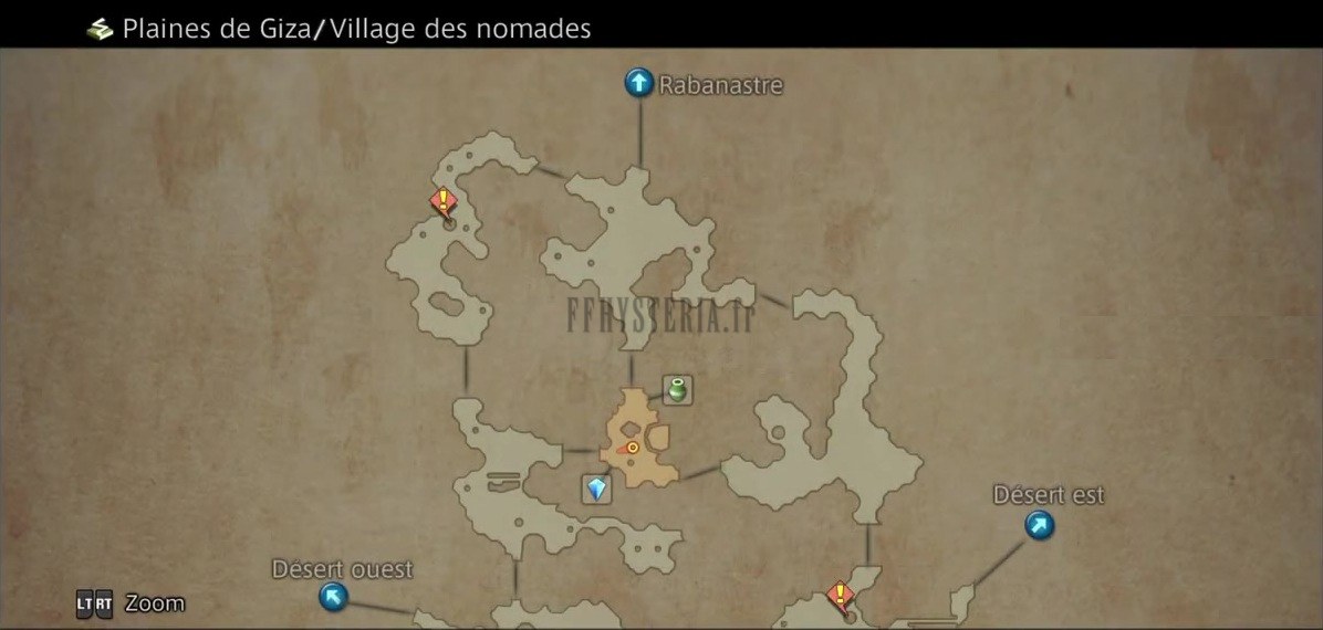 Carte de la zone — Plaines de Giza