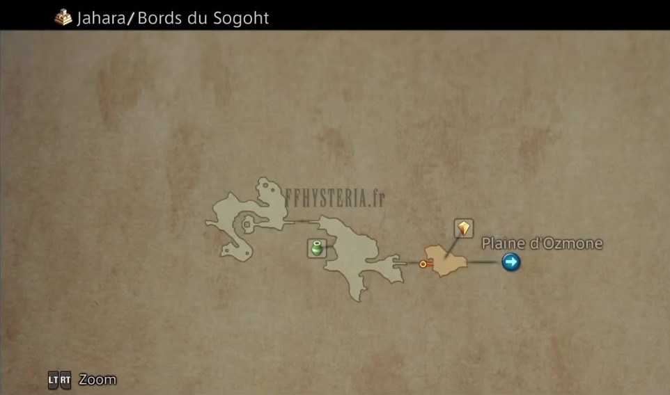 Carte de la zone — Jahara, terre des Garif