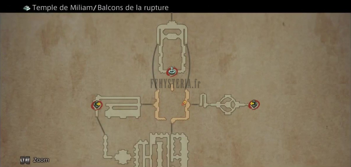Carte de la zone — Temple de Miliam
