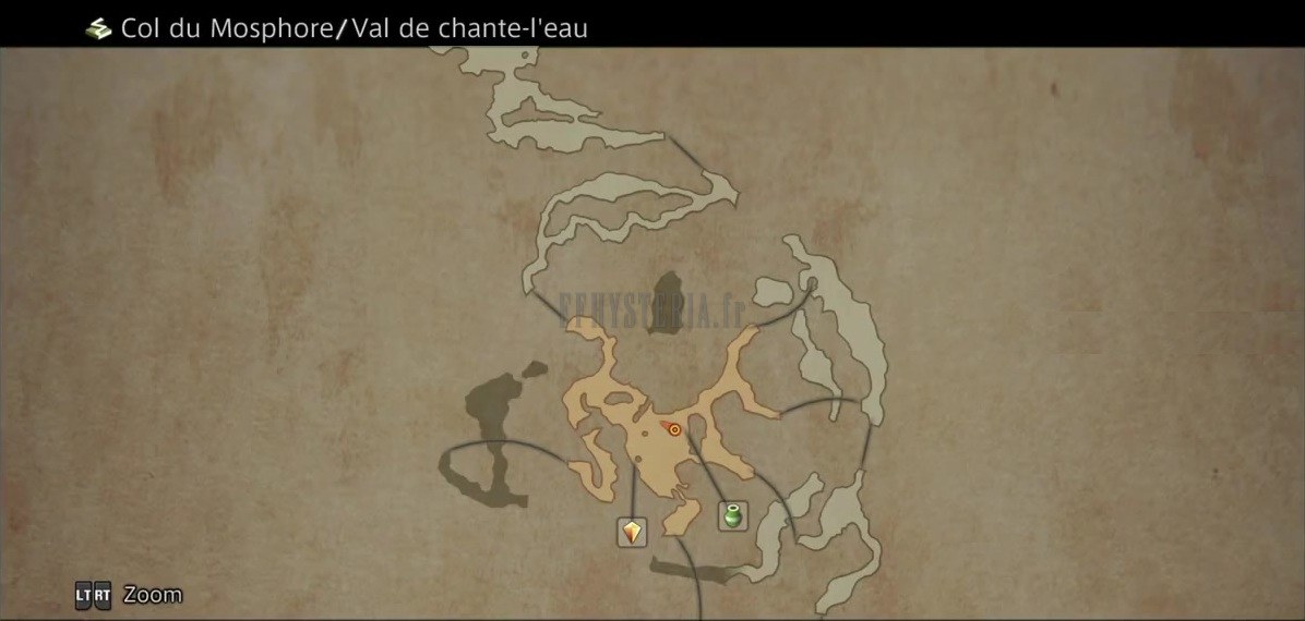 Carte de la zone — Col du Mosphore