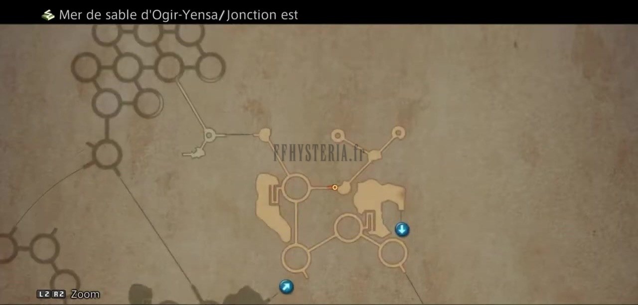 Carte de la zone — Mer de sable d'Ogir-Yensa