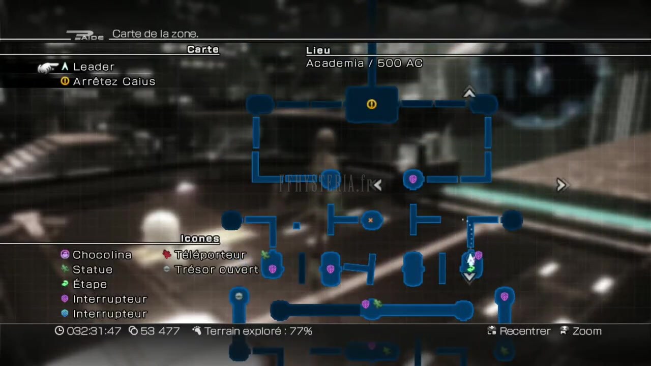FF XIII-2 — Carte — Academia 500 ac vf