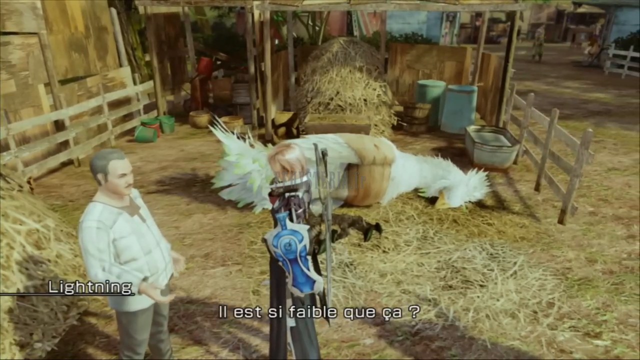 Dans la grange de Canopus Farms, le docteur Gysahl veille sur le chocobo blanc blessé qui refuse de manger : c'est là que s'ouvre la quête de l'Ange du Valhalla.