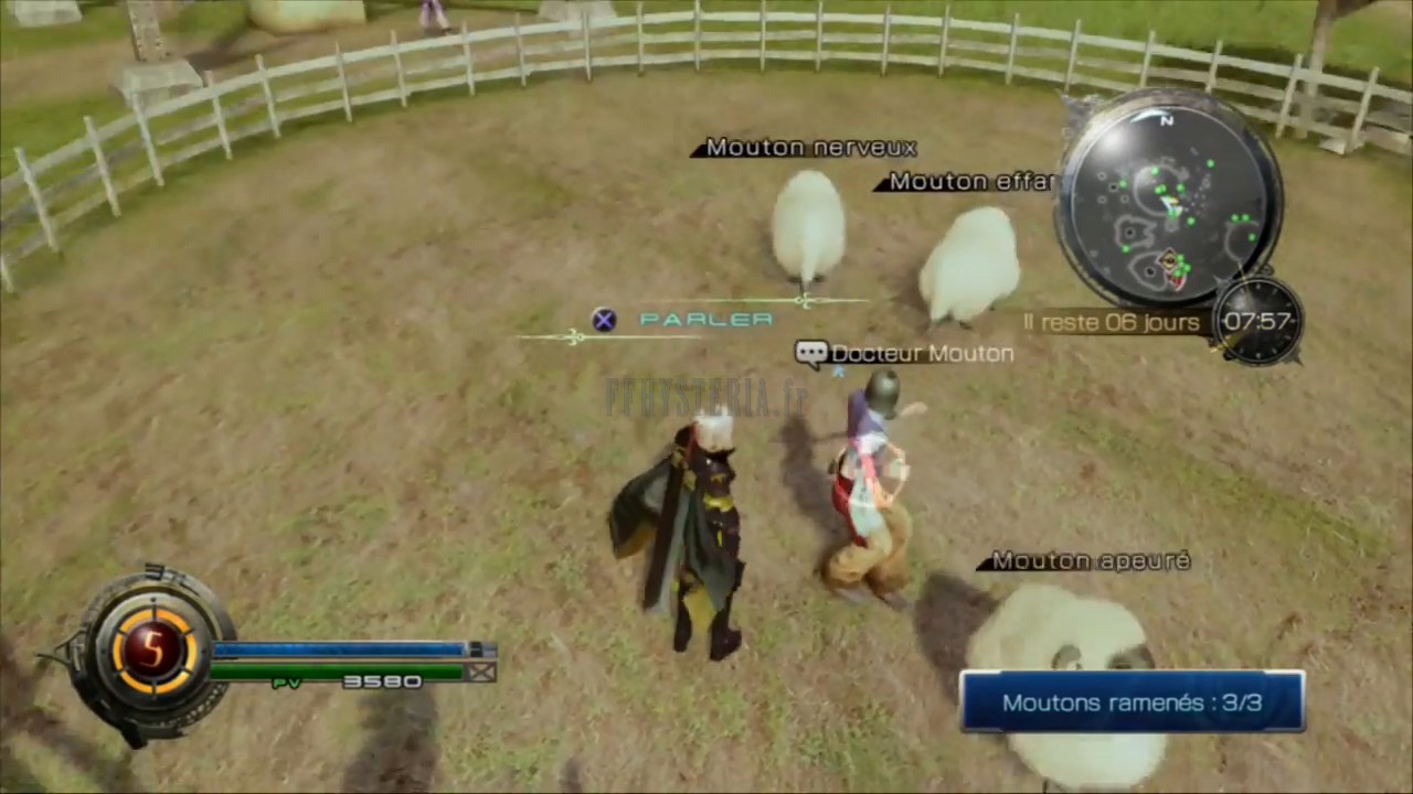 L'enclos à moutons d'Aryas : le petit troupeau qu'il faut rassembler pour les habitants du village.