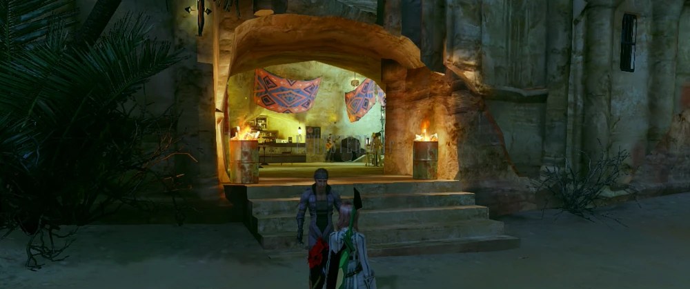 Le bar de Ruffian, seul point de vie des Dunes de la mort.