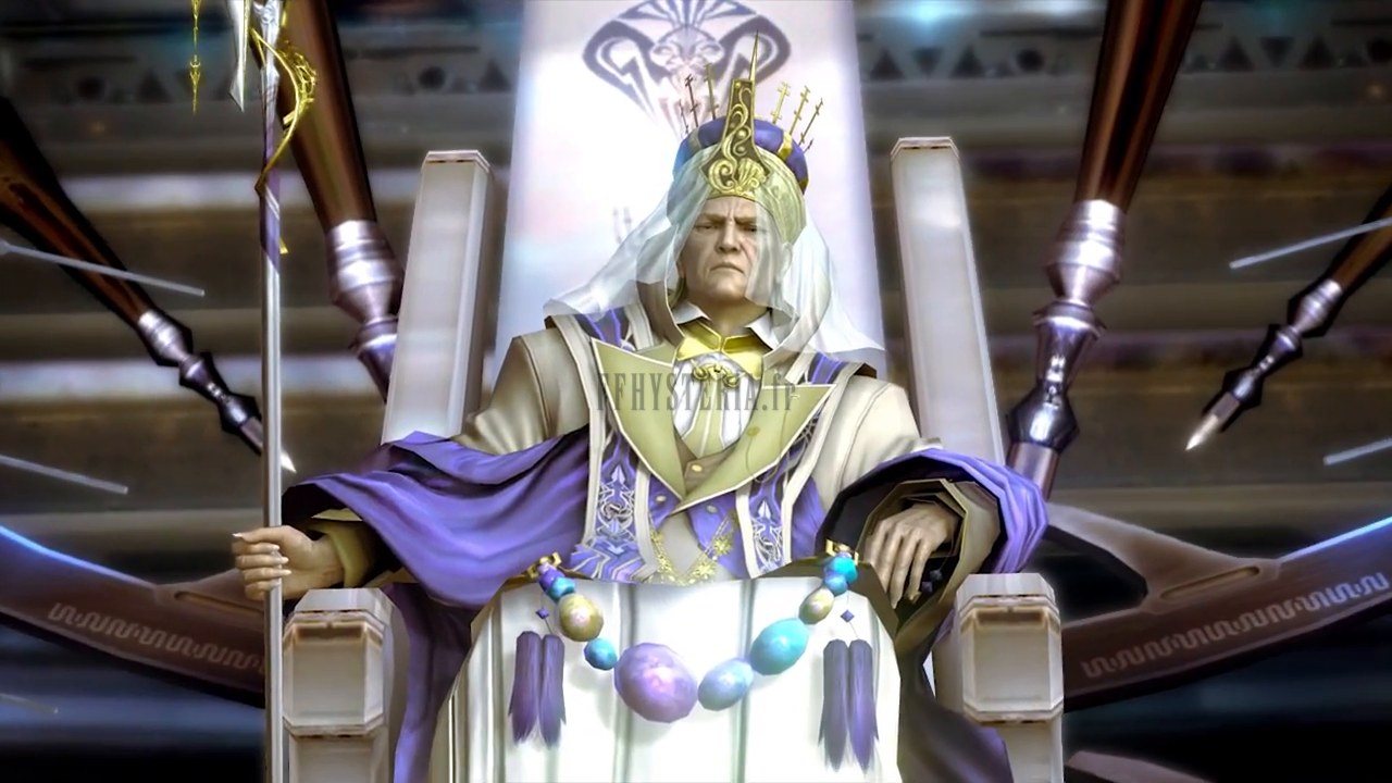 Galenth Dysley, Primarque du Sanctum, sur son trône à bord du Palamecia, juste avant de se dévoiler.