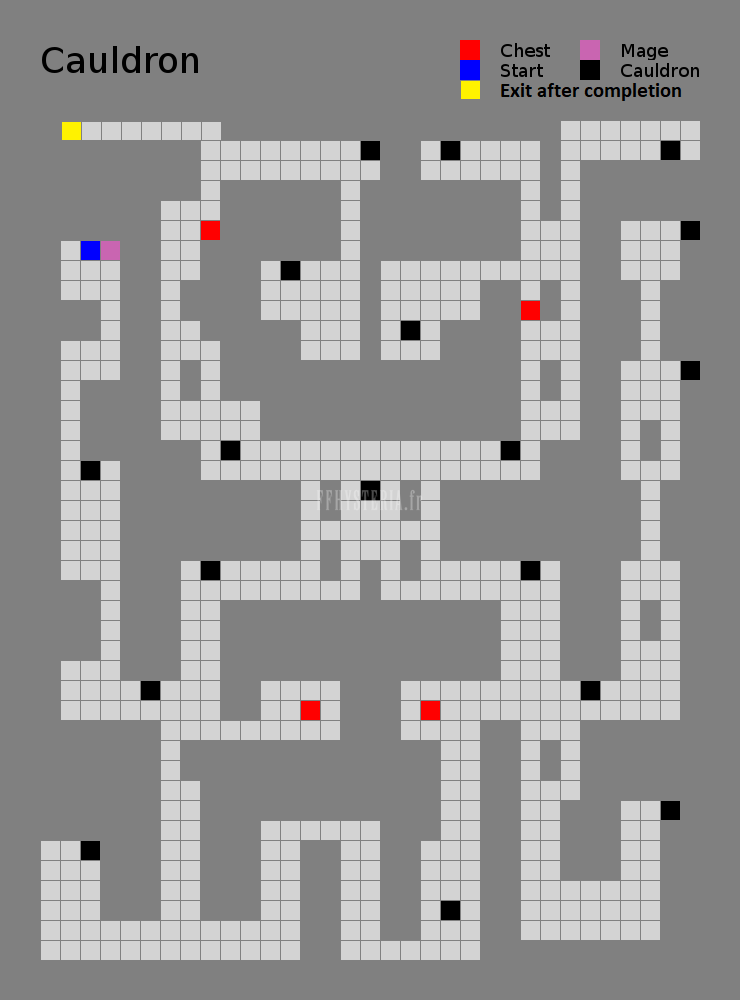 FF II — Al cauldron map