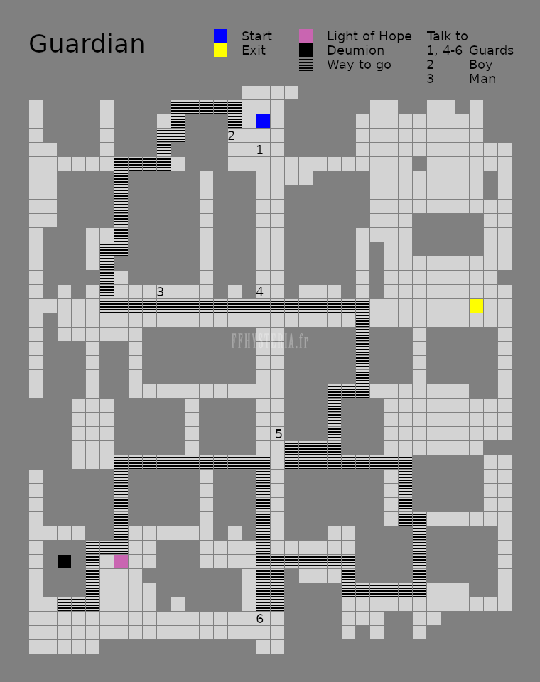 FF II — Al guardian map