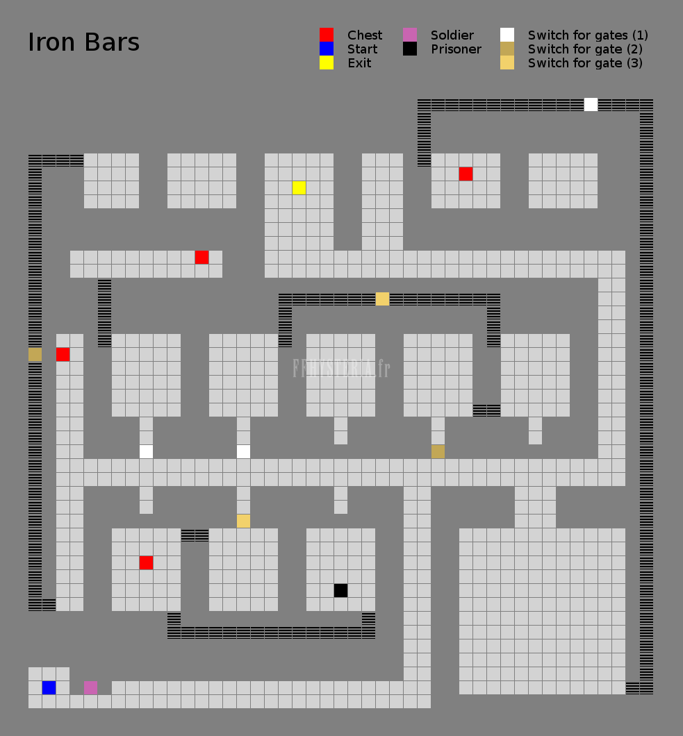 FF II — Al iron bars map