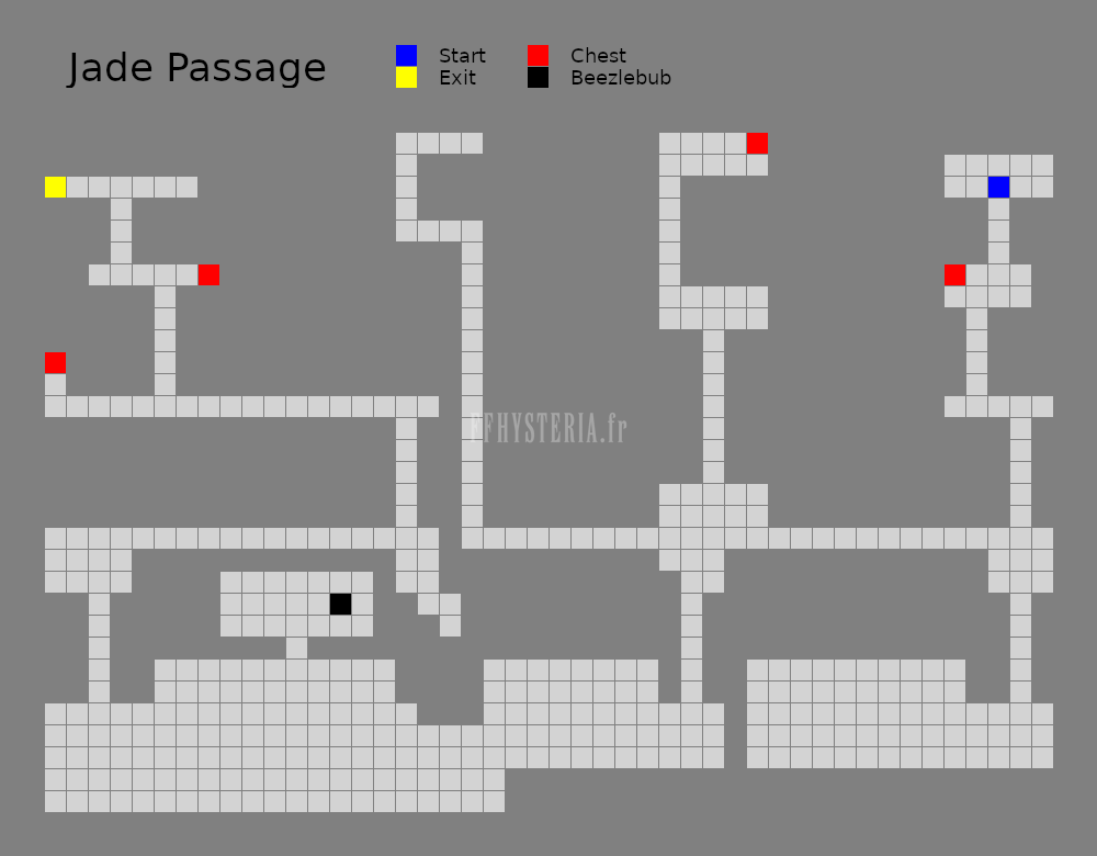 FF II — Al jade passage map