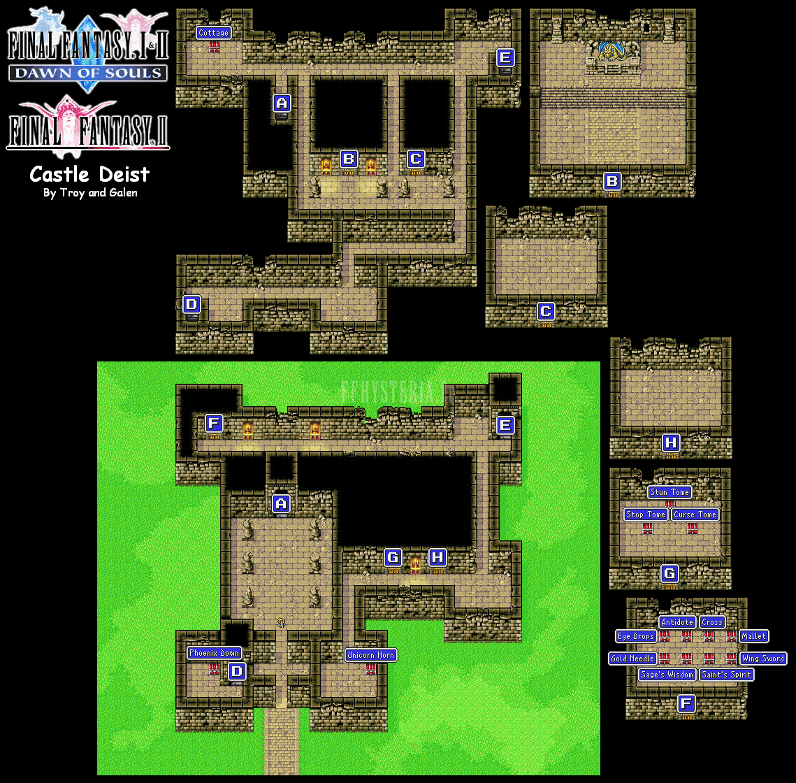 Le plan du château