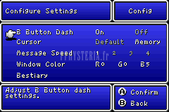 FF II — Ffii config menu gba