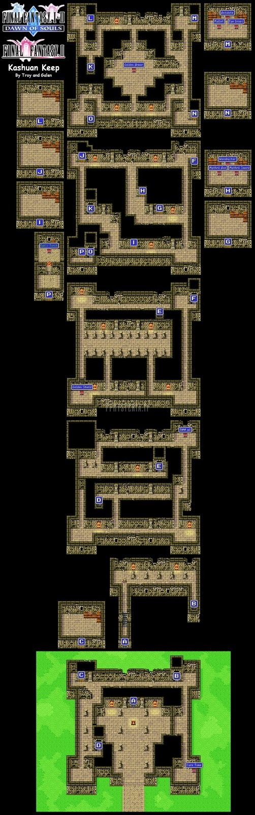 Le plan des cinq étages