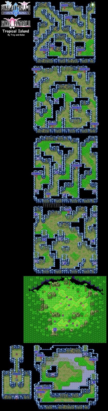 Le plan de l'île