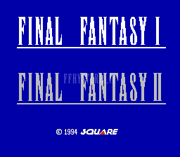 FF II — Final fantasy iii title screen