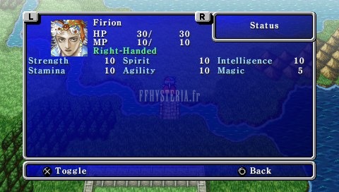 FF II — Firion s stats