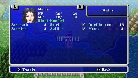 FF II — Maria s stats