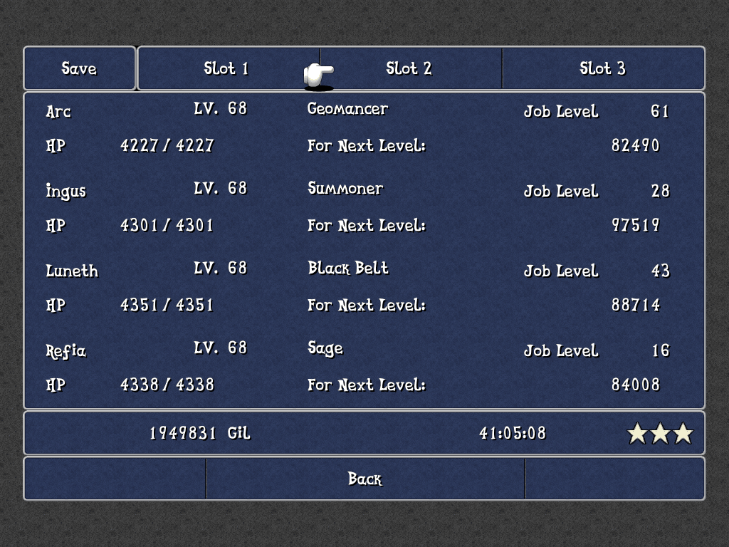 FF III — Ffiii ios save menu