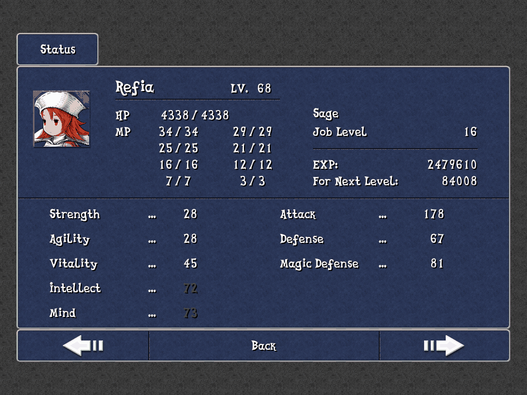 FF III — Ffiii ios status menu
