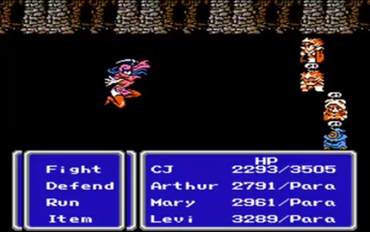 FF III — Ffiii nes paralyze status