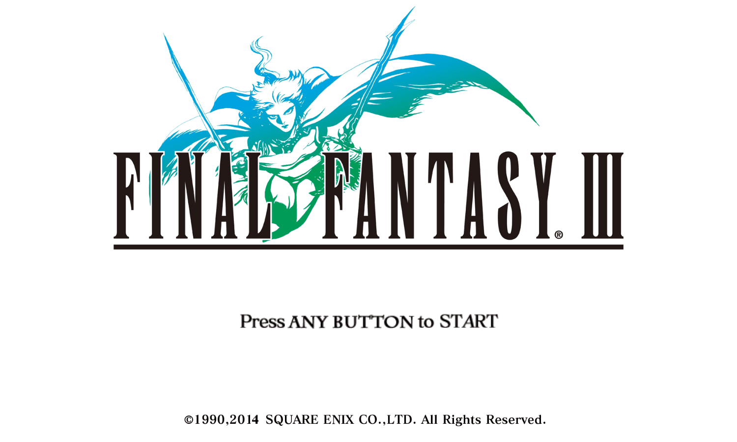 FF III — Ffiii PC title screen