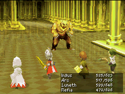 FF III — Ffiiids golden sword