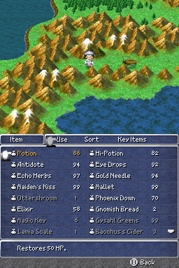 FF III — Ffiiids item menu (1)